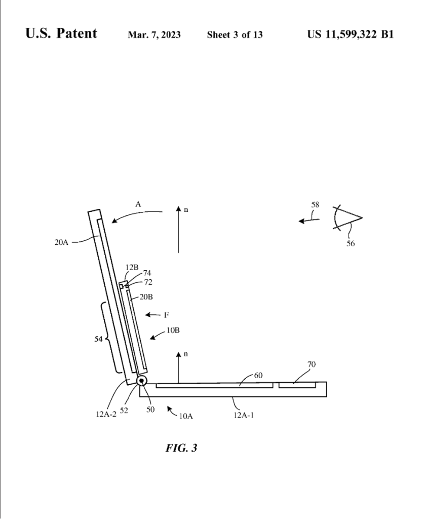 Interesting Patents Apple systems with overlapped displays art fig3