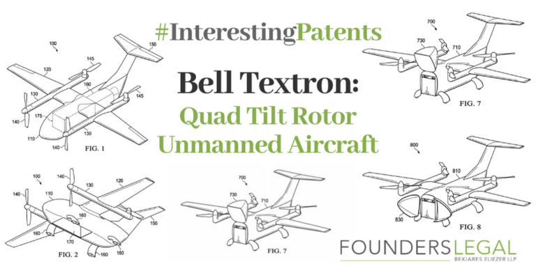 Interesting Patents | Bell Textron – Quad Tilt Rotor Unmanned Aircraft