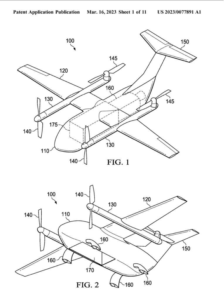 Interesting Patents - Bell Textron Quad Tilt Rotor Unmanned Aircraft ART1