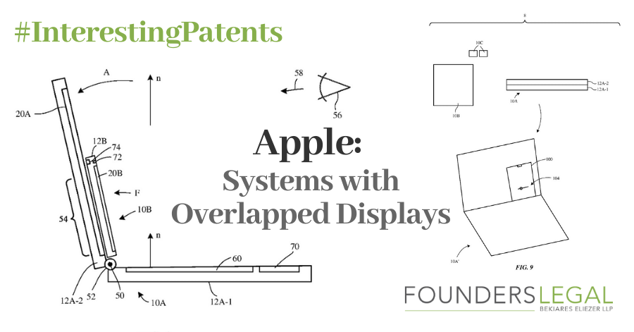 Interesting Patents by Founders Legal - Apple Systems with Overlapped Displays